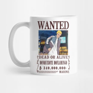 Doflamingo One Piece Wanted Mug